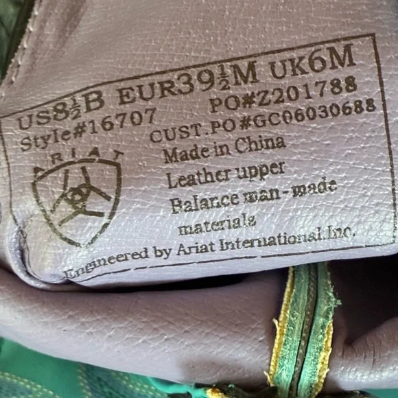 “Ariat” Leather Western Boots  
Size 8.5 - Picture 11 of 12